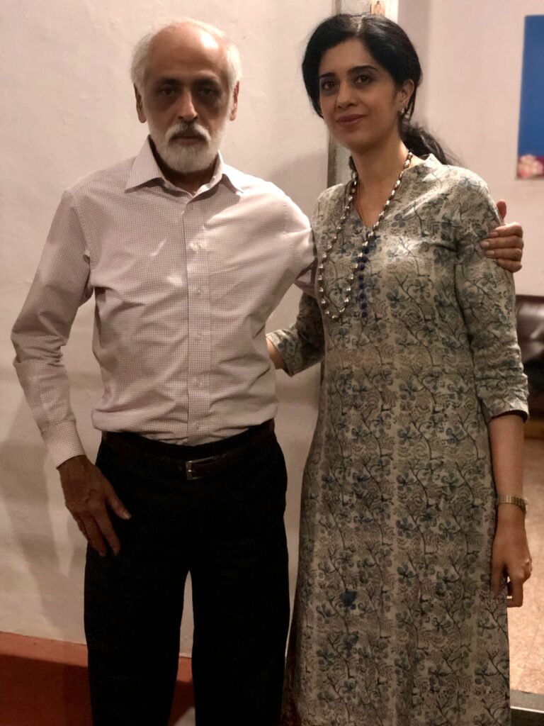 Anushruti with her late uncle Suri