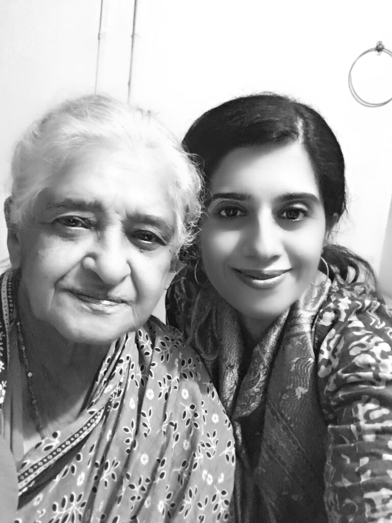 Anushruti with her grandmother