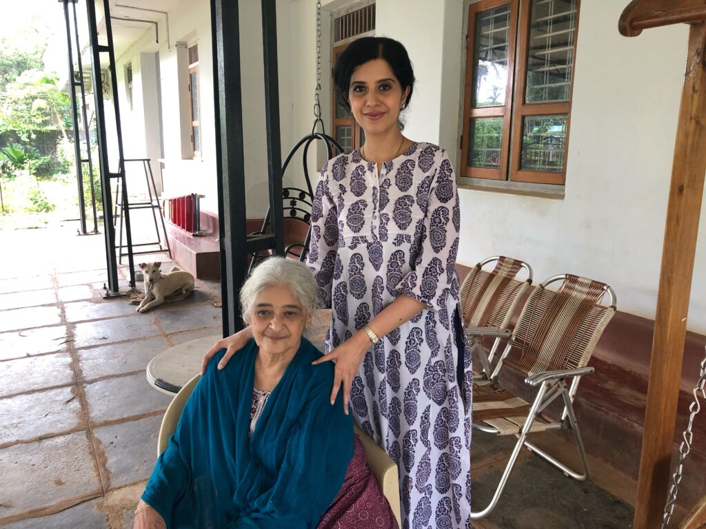 Anushruti with her grandmother