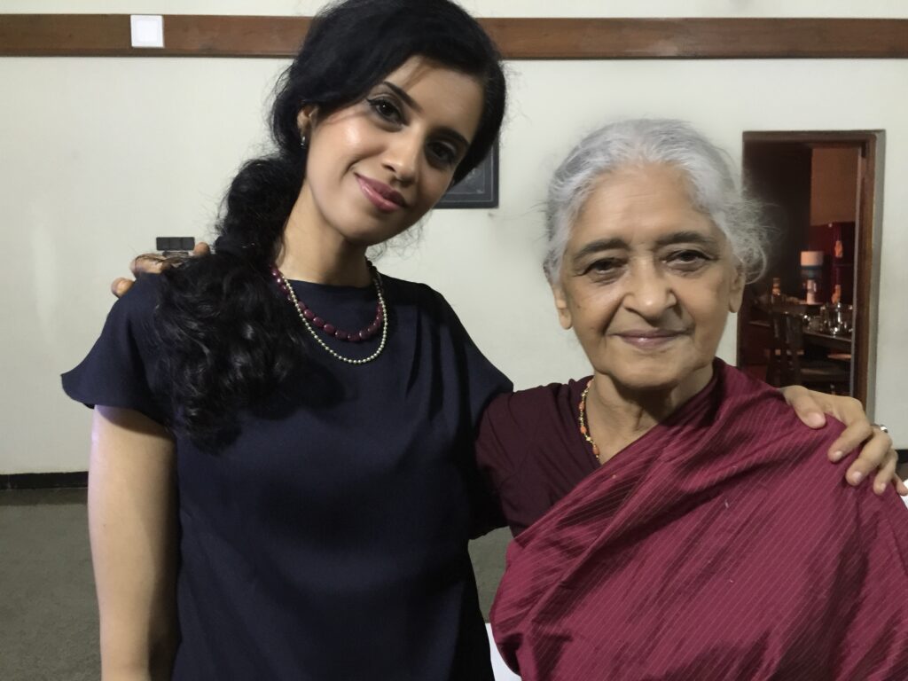 Anushruti with her grandmother